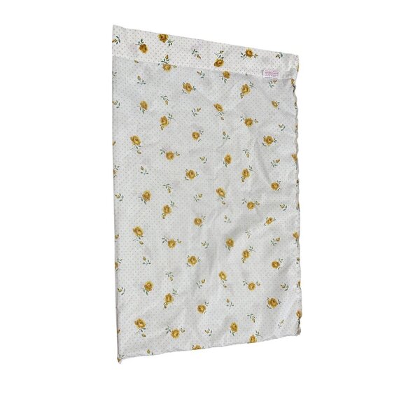 Vintage Cannon Monticello Pillowcases Yellow Rose Polka Dot Set of 2 No-Iron Mus - Picture 7 of 8